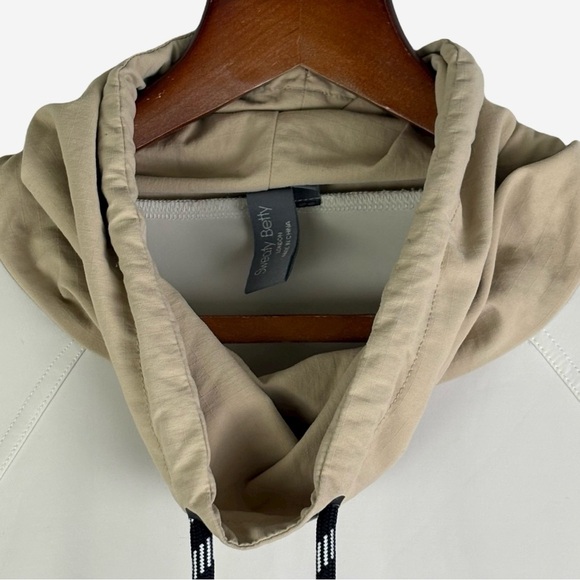 SWEATY BETTY Mix It Up Colorblock Sweatshirt Size XS Pocket 3/4 Sleeve Boxy Fit - Picture 5 of 11